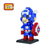 LOZ DIY Diamond Blocks Figure Toy Captain America 9159