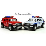 Alloy Off-road Police Car,Fire Engines Pull Back Model Car Toy 12.4*5.2*5cm/4.88*2.05*1.97inch