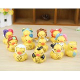 Yellow Duck Zodiac Series Action Figures Toys 12Pcs Set