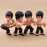 Bruce Lee Action Figures Toys 4Pcs Set 7cm/2.7inch 