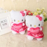 Lovely Hello Kitty Sweet Heart Style Dol Plush Toy 18cm/7inch