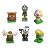 6 x Plants vs Zombies Toys Series Dark Ages Game Role Figures Display Toy Polymer Clay Decorations 