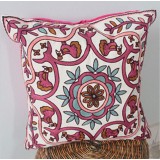 Senhot Durable Flocking Flower Square Pillow Shams (Pillowfillow included)