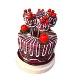 Creative Kitchen Goods Chocolate Cake Resin & Stainless Steel Fruit Fork