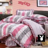 PLAYBOY 4 piece fresh summer Korean style bedding set