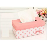 Stylish Walzer Bowknot Decor Tissue Storage Box