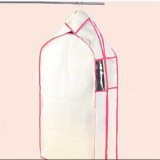 Simple Pattern Non-woven Fabric Visible Window Suit Zipper Dust Cover Closet Organizer