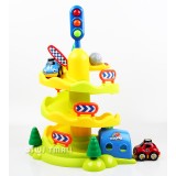 Children Educational Toy Play House Acousto-Optic Roller Coaster