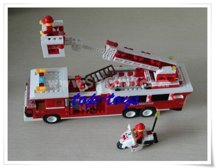 WANGE High Quality Blocks Fire Station Series 567 PcsLEGO Compatible 33021N