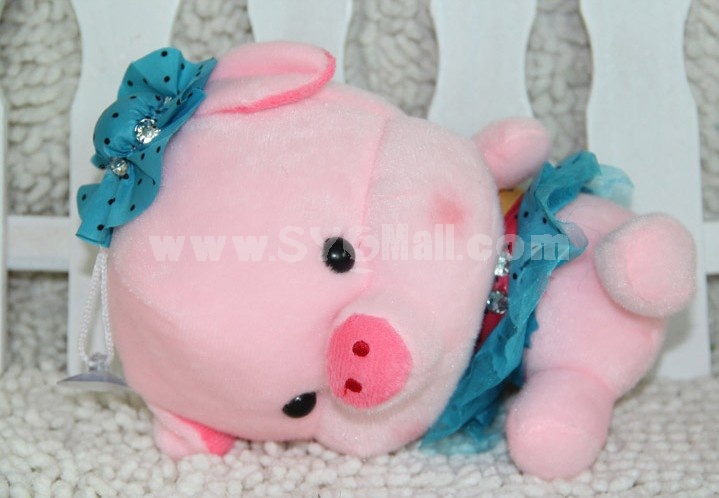 Cute Pig in Dress Plush Toys Set 2Pcs 18*12cm