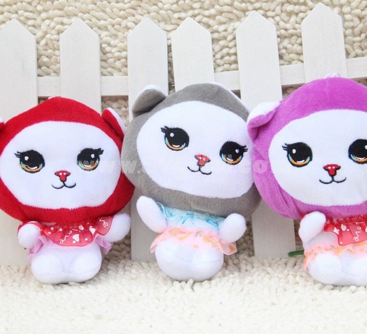 Lovely Cat Plush Toys Set 2Pcs 18*12cm