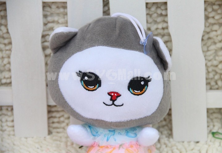 Lovely Cat Plush Toys Set 2Pcs 18*12cm