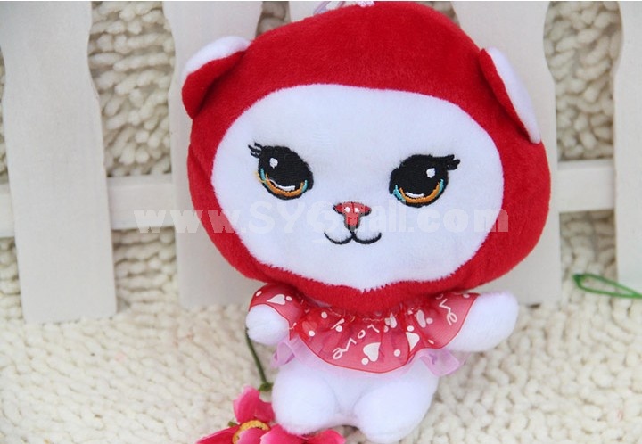 Lovely Cat Plush Toys Set 2Pcs 18*12cm