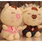 Cute & Novel Bear Plush Toys Set 2Pcs 18*12cm