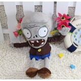 Plants vs Zombies Series Plush Toy - Grey Zombie 28*10CM