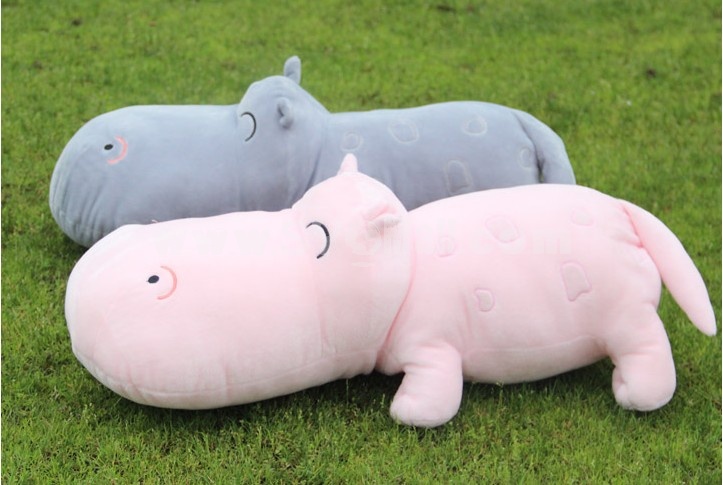 Cute Hippo Plush Toy Set 2PCs 70*30CM