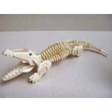 Cute & Novel DIY 3D Wooden Jigsaw Puzzle Model - Crocodile