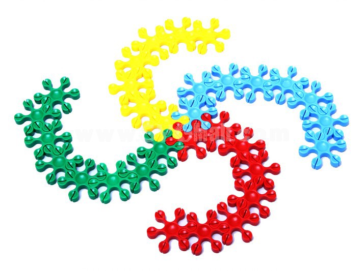 320 pcs Snowflake Shape Inserting Toy Educational Toy Children's Gift