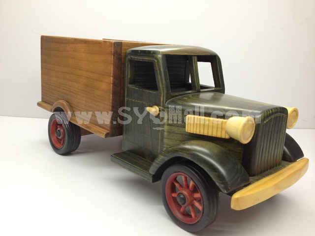 Handmade Wooden Decorative Home Accessory Cover Truck Model 