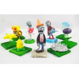 Plants VS Zombies Clay Doll Toys 9 pcs Lot