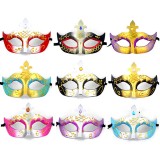 10pcs Halloween/Custume Party Mask with Gold Dust Half Face