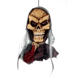 Creative Holloween Voice Control Plastic & Linen Head