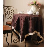 Stylish Vintage Style Square Flax Tablecloth