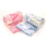 Cute Cartoon ABC Bear Pola Fleece Air-cndition Blanket Children Blanket