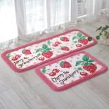 Cute Strawberry & Cherry Non-Slip Acrylic Mat E588 Long Pattern 110*45cm