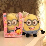 18*13CM/7*5" DESPICABLE ME The Minion 12s Voice Recording Plush Toy Jorge/Stewart/Dave the Minion  