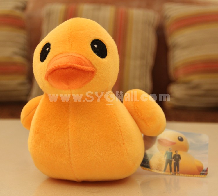 12*8/5*3" HK Faddish Yellow Duck Culture Propaganda Plush Toy Free Shipping