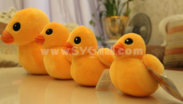 12*8/5*3" HK Faddish Yellow Duck Culture Propaganda Plush Toy Free Shipping