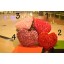 36*30CM/14*12" Cute Soft Rose Heart Pattern Plush Toy