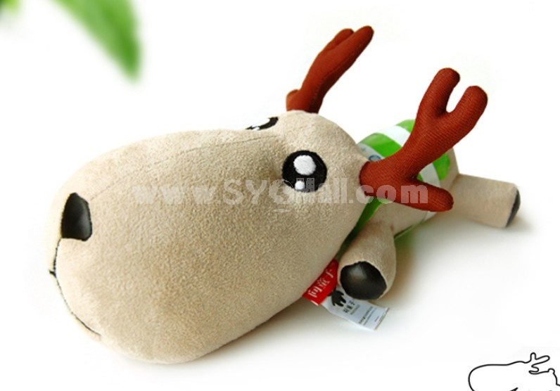 Cute Deer Pattern Decor Air Purge Auto Bamboo Charcoal Case Bag Car Accessories Plush Toy