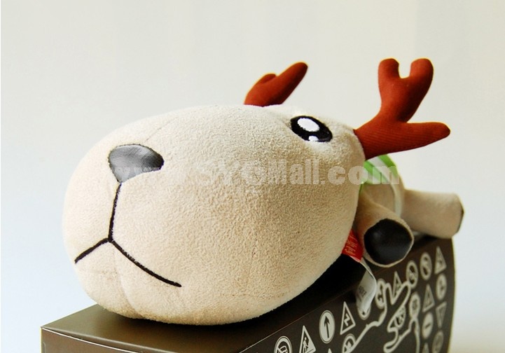 Cute Deer Pattern Decor Air Purge Auto Bamboo Charcoal Case Bag Car Accessories Plush Toy