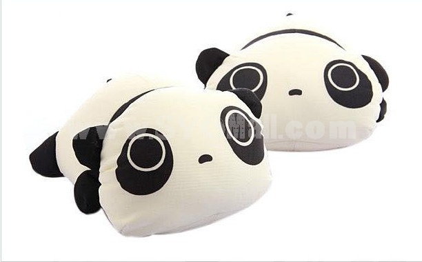 Cartoon Panda Pattern Decor Air Purge Auto Bamboo Charcoal Case Bag Car Accessories Plush Toy