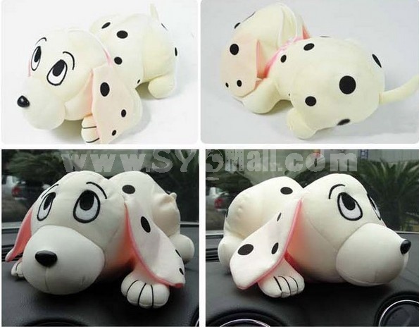 Cartoon Spotty Dog Pattern Decor Air Purge Auto Bamboo Charcoal Case Bag Car Accessories Plush Toy