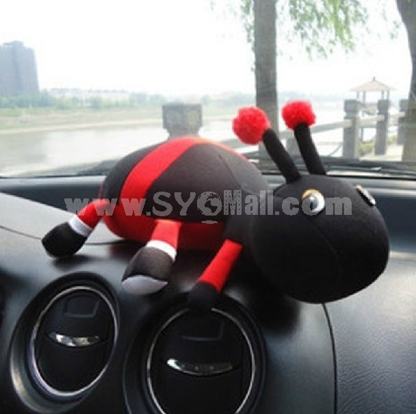 Cute Ant Pattern Decor Air Purge Auto Bamboo Charcoal Case Bag Car Accessories Plush Toy