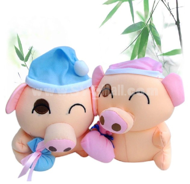 Cute Cartoon Mcdull Pattern Decor Air Purge Auto Bamboo Charcoal Case Bag Car Accessories Plush Toy A Pair 2 PCs