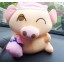 Cute Cartoon Mcdull Pattern Decor Air Purge Auto Bamboo Charcoal Case Bag Car Accessories Plush Toy A Pair 2 PCs