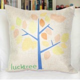 Decorative Printed Morden Stylish Lucky Tree Style Throw Pillow