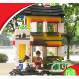 WANGE High Quality Plastic Blocks Fire Villa Series 390 Pcs LEGO Compatible