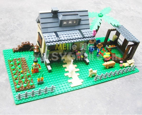 WANGE High Quality Plastic Blocks Farm Series 412 Pcs LEGO Compatible 33202