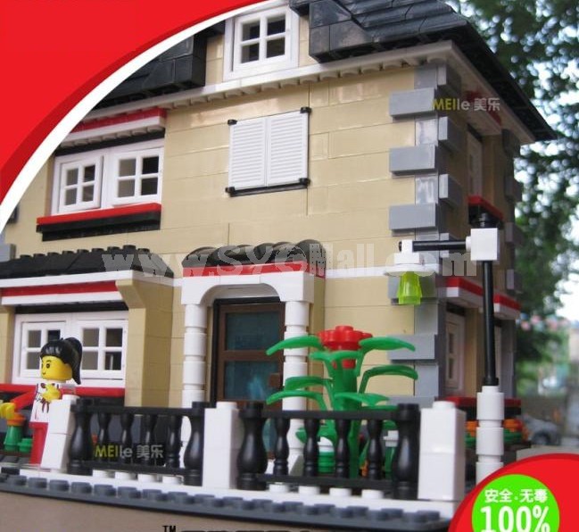 WANGE High Quality Plastic Blocks Villa Series 909 Pcs LEGO Compatible 34051