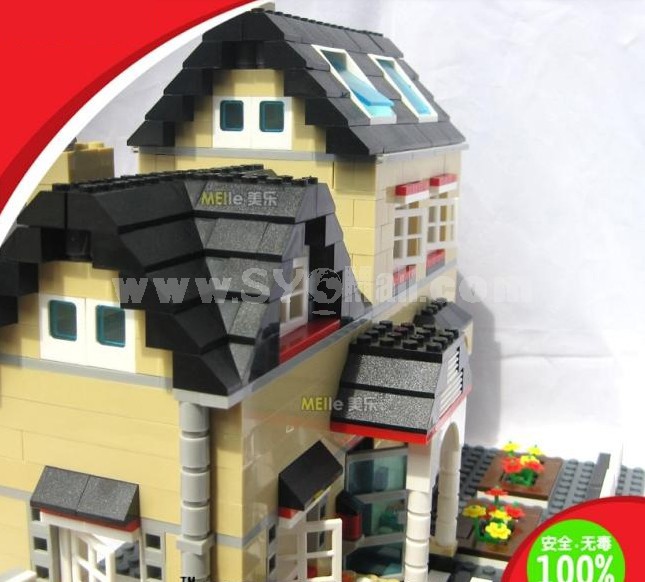 WANGE High Quality Plastic Blocks Villa Series 755 Pcs LEGO Compatible 34052