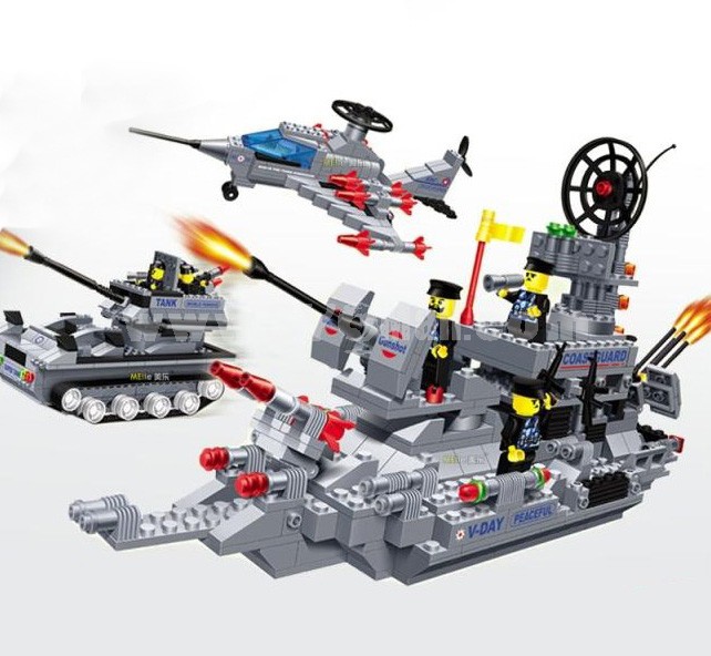 WANGE High Quality Plastic Blocks Warship Series 770 Pcs LEGO Compatible 040342