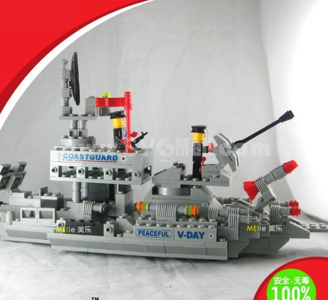 WANGE High Quality Plastic Blocks Warship Series 770 Pcs LEGO Compatible 040342