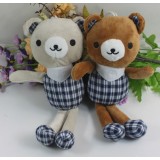 Cute & Novel Plaid Shirt Bear Plush Toy 20cm/8in