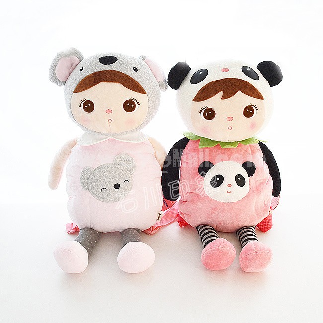 Metoo Cartoon Angela Pattern Children Backpack Plush Toy 