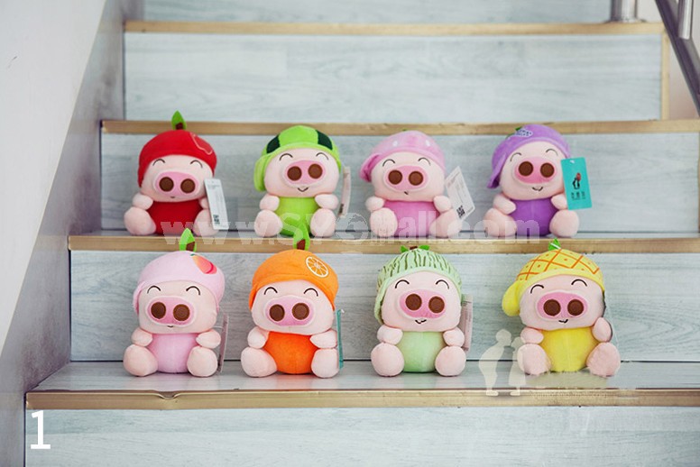 8pcs/Lot 18cm/7" Fruit McDull Plush Toy Pig Plush Toy